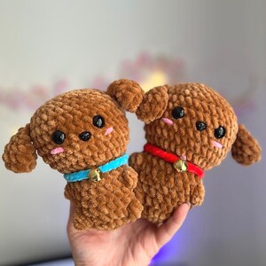 Amigurumi Dog Crochet Plushie | Cute Handmade Puppy | Kawaii Stuffed Animal Gift | Small Dog Plush | Gift for Dog Lovers