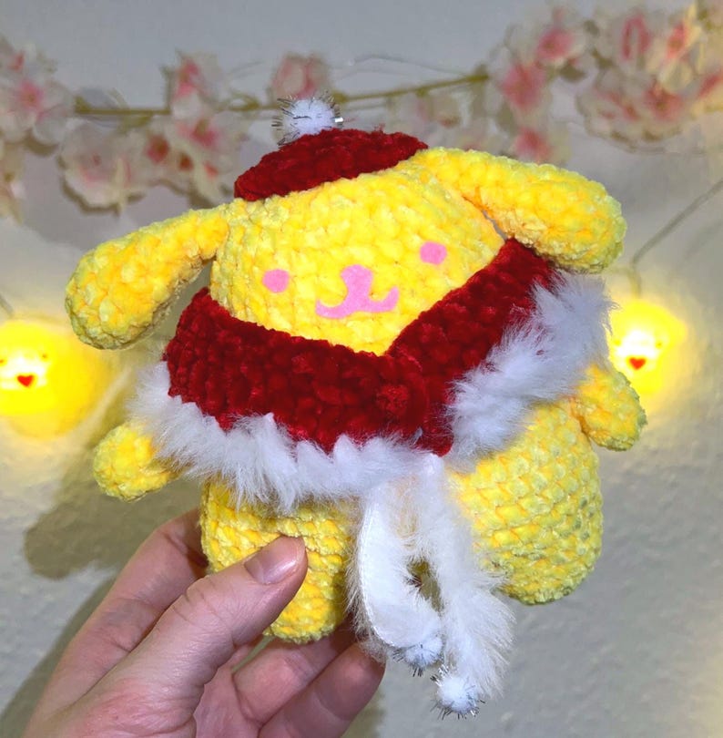 Santa Pompompurin Crochet Amigurumi Christmas Ornament Sanrio