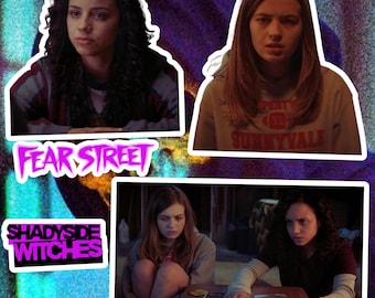 Fear Street Sticker Pack | 4 x 4 in | Sam and Deena | Horror Slasher Merch, Movie Fan Gift