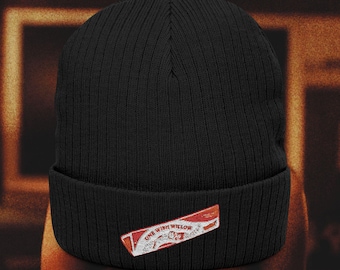 One Wish Willow Embroidered Ribbed Knit Beanie | Obsession 2026 Movie Merch, Horror Fan Gift Merch
