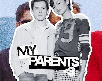 Parents Tomdaya Sticker | Spiderman Brand New Day 2026, Zendaya & Tom Holland