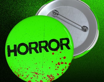 Bloody Horror VHS Pin | Scary Movie Fan, Slasher Gift, Merch