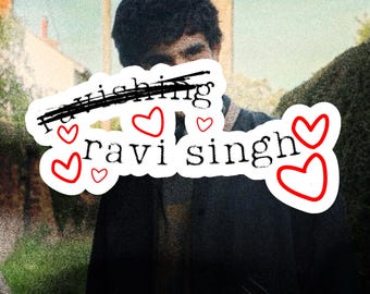 Ravishing = Ravi Singh | AGGGTM, A Good Girl's Guide to Murder Netflix Merch | 3 x 3, 4 x 4 Sticker Bookish, BookTok Gift, Holly Jackson