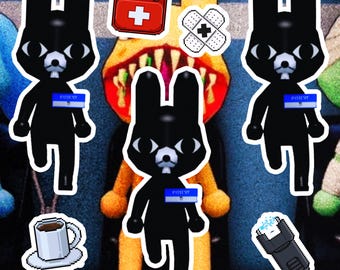Just Ratthew Sticker Pack | 4 x 4 in | Animal Hospital Roblox, Gamer Gift Stickers