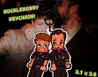 Llavero chibi de Hucklerobby / Robby y Dennis Whitaker, acrílico, 2,1 x 2,8 pulgadas / Merchandising de The Pitt
