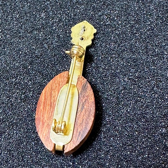 Mandolin Brooch Clip String Instrument Detailed N… - image 8