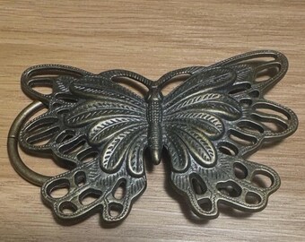 Hebilla de cinturón de mariposa de metal vintage, accesorio de disfraz Fairycore