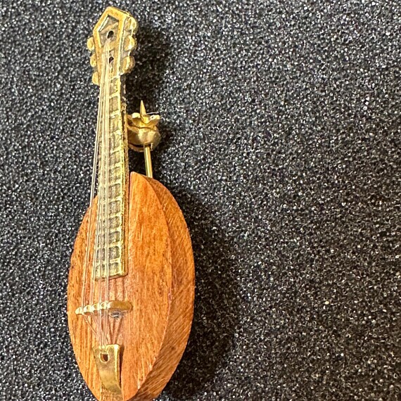 Mandolin Brooch Clip String Instrument Detailed N… - image 3