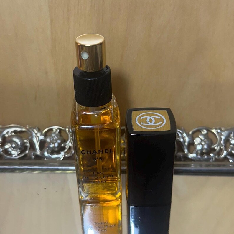 VTG CHANEL No 5 Eau de Toilette Spray - 1 oz / 30 ml Década de 1960-1970 imagen 10