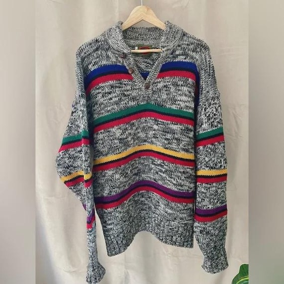 Pull Homme BOSTON TRADERS 100% Laine – Taille S Multicolore – Occasion Très Bon état