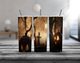 Gruselige Halloween Tumbler Wrap, Gruselige Saison 20 oz Tumble Sublimation Design, Kürbis Tumbler Wrap, Png, digitaler Download