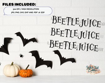 Beetle Movie SVG, Halloween Horror Shirt Design Cut Files, Sandworm Beet Striped, Digital Cut Files svg dxf png jpg Printable Clipart Design