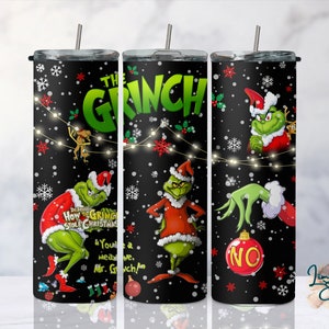 Grinch Stole Christmas 20 oz Skinny & Tapered tumbler wrap DIGITAL DOWNLOAD