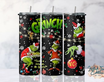 Grinch Stole Christmas 20 oz Skinny & Tapered tumbler wrap DIGITAL DOWNLOAD