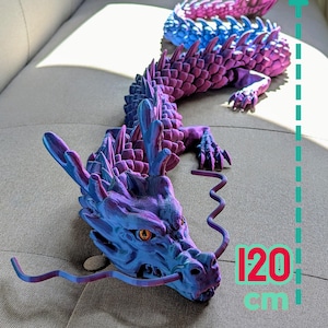XXL Chinesischer Drache beweglich Fidget Toy beweglicher Drache 3D Druck Fidget Toy TikTok Kristalldrache Instagram riesiger Drache