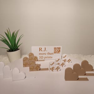 R.J. Elegance Card Holder - Tischkartenhalter mit und ohne Initialen