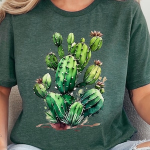 Wüste Shirt, Kaktus Pflanzen, T-Shirt für Frauen, Kaktus Shirt, Wüsten Abenteuer Shirt, Arizona Shirt, süßes Kaktus Shirt, Kaktus Szene Shirt