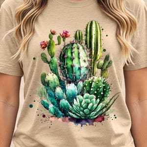 Wüste Shirt, Kaktus Pflanzen, T-Shirt für Frauen, Kaktus Shirt, Wüsten Abenteuer Shirt, Arizona Shirt, süßes Kaktus Shirt, Kaktus Szene Shirt