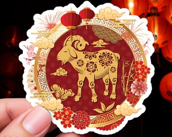 Year Of The Goat Sticker: Lunar New Year Decor