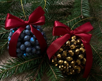 Christbaumschmuck, Christbaumkugel, Weihnachtsbaumschmuck, Christbaumkugeln, Pearl Christbaumschmuck, festliche Ornamente