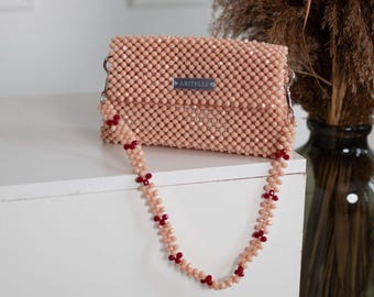 Beaded Bag, Handmade Bead Bag, Beaded Purse, Artisan Bag, Beaded Handbag, Boho Beaded Bag, Gift For Her, Unique Beaded Purse, Festival bag