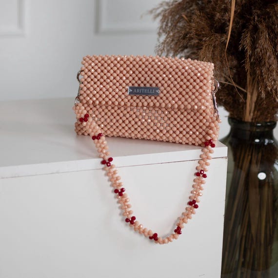 Beaded Bag, Handmade Bead Bag, Beaded Purse, Artisan Bag, Beaded Handbag, Boho Beaded Bag, Gift For Her, Unique Beaded Purse, Festival bag