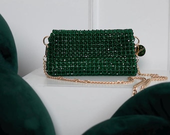 カラフルなビーズバッグ / 高級ビーズバッグ / イブニングバッグ