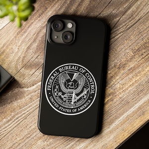 Federal Bureau of Control Themed FBC iPhone 16, Pro, Max, 15 Pro slim Case, ideal gift for gamers and Control enthusiasts, Alan Wake fans