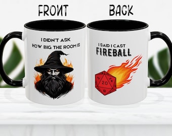 I Cast Fireball DND Mug: Dungeon Master Coffee Cup