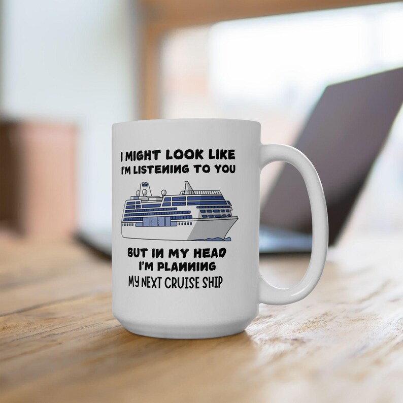 Rolig kryssningssemestermugg, kryssningsälskare present 15 Oz