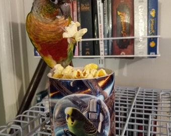 Budgie Space Pilot Mug
