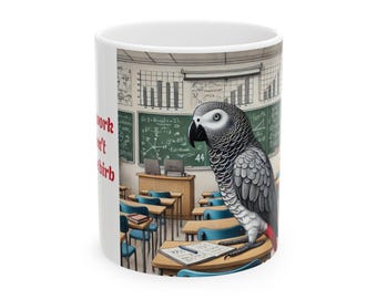 African Grey Parrot Mug