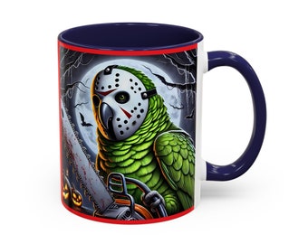 Chainsaw Parrot Coffee Mug