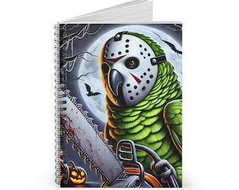 Chainsaw Parrot Spiral Notebook