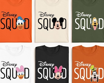 Disney Squad T-Shirt, Mickey And Friends Squad Shirt, Disney Mickey Minnie Squad Shirt, Disney Family Matching Shirt, Disneyland Trip Shirts