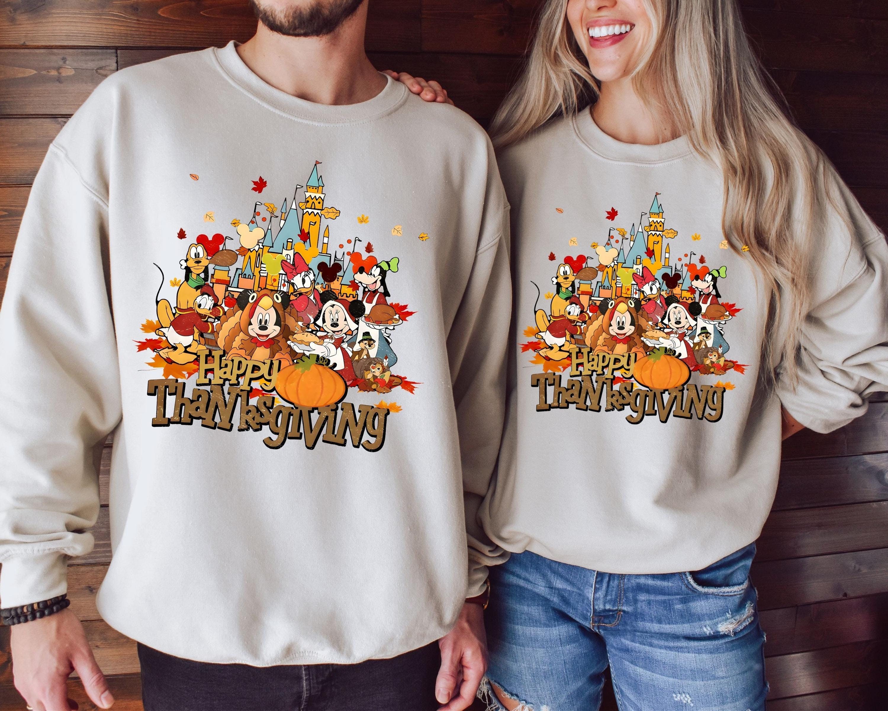 Sweatshirt Thanksgiving Fun – « Happy Thanksgiving » Avec Dindon Amusant, Pull Confortable Pour Fêtes En Famille