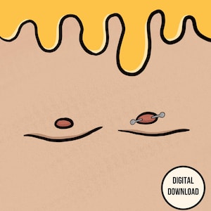 Geburtstagskarte, witzig, titz, Karte, queer, lgbtq+, glücklich, digitaler Download, digital, Kunst , Illustration