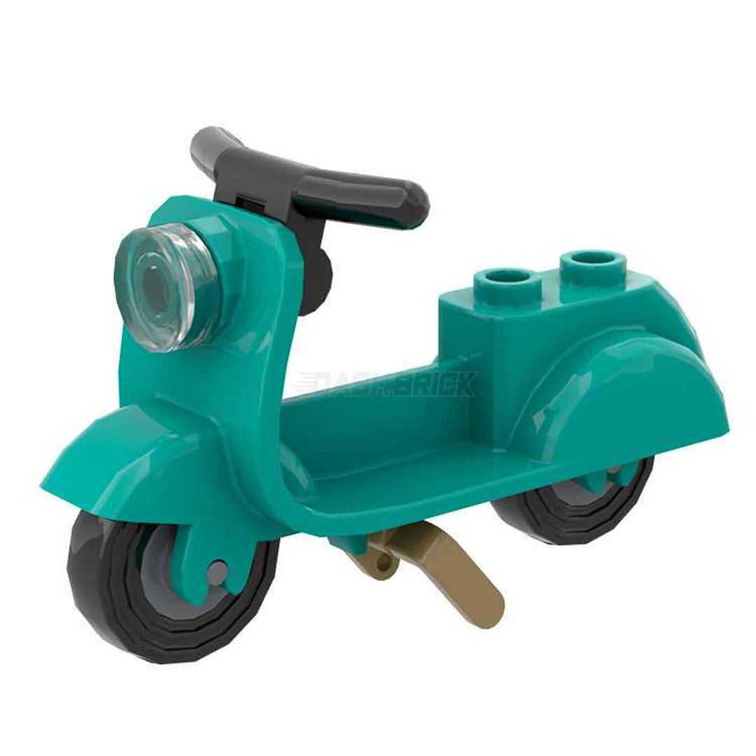 LEGO Minifigure Accessory - Scooter, Dark Turquoise [minimoc] - Etsy