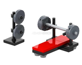 LEGO &quot;Weight-bench / Weight Stand&quot; - Gym Equipment, Work out [MiniMOC]