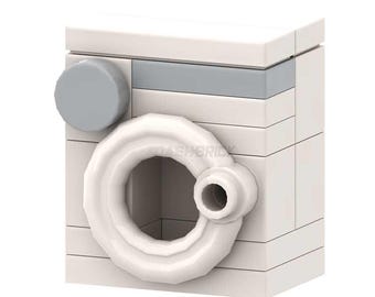 LEGO &quot;Washing Machine&quot; - Laundry, White [MiniMOC]