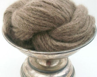 Hand spun 100%  mink yarn.Tawny brown.Gorgeous yarn, top quality . Czarina.