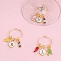 Custom Gold Wine Glass Charms, Bridal Shower Favors, Bridal Shower Gifts, Girls Trip Gifts, Bachelorette Party Favors, Bachelorette Gifts