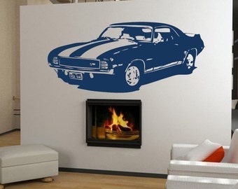 Old School Classic 1969 Camaro Z/28 Muscle Car Vinyle Art mural