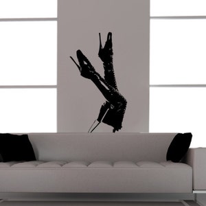 Ballet Slipper Boots &#39;n Legs Vinyl Wall art Graphic-CHOOSE ANY COLOR