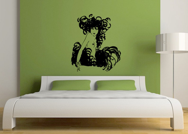 Burlesque Pixie Wall Decal-Choose Any Color