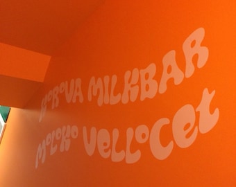 A Clockwork Orange- Korova Milkbar/Moloko Vellocet Vinyl Decals-Choose any color and finish