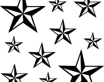 Nautical Star Pack Vinyl Decal Pack