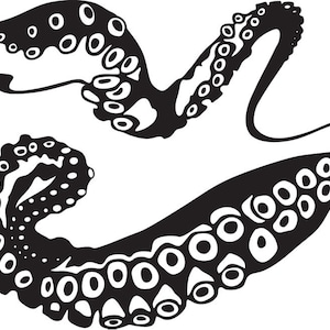 Large Kraken Octopus Tentacles Vinyl Wall Decal-Choose Any Color-Nautical Decor-Living Room-Nursery-Bedroom Art image 4