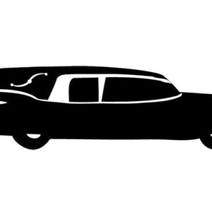 Classic Hearse Gothic Horror Vinyl Wall Graphic-choose ANY COLOR - Etsy