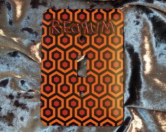 REDRUM The Shining Overlook Hotel - Gothic Horror Light Switch Plate Cover